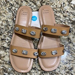 Women's Brit Two Band Embellished Sandals - A
New Dayr Tan 7.5